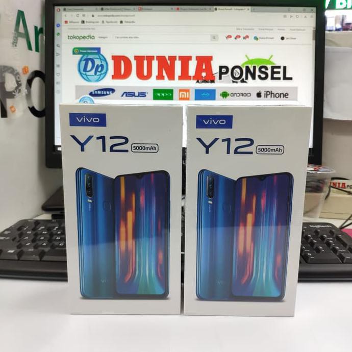 TERMURAH VIVO Y12 RAM 3/64GB GARANSI RESMI VIVO 1 TAHUN BUKAN OPPO F11 PRO - BURGUNDY RED READY