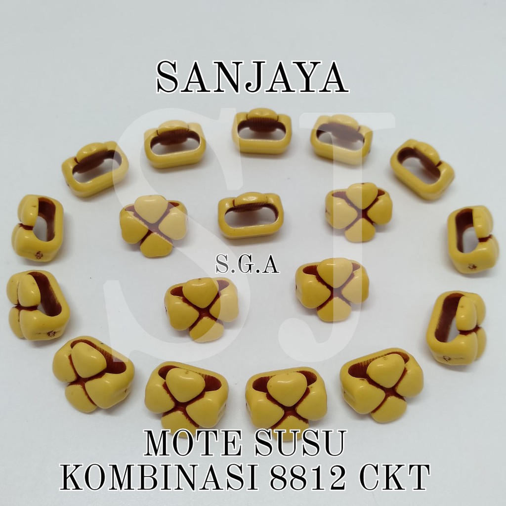 MANIK SUSU / MOTE SUSU / MANIK COKLAT / MANIK BUNGA/ MANIK COKLAT BUNGA / MOTE SUSU KOMB. BUNGA 8812 CKT