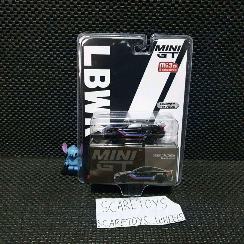 Mini GT LB Works BMW M4 Black Hitam W M stripe