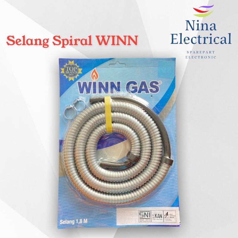 SELANG SPIRAL KOMPOR GAS WINN GAS FLEXIBLE 1,8M