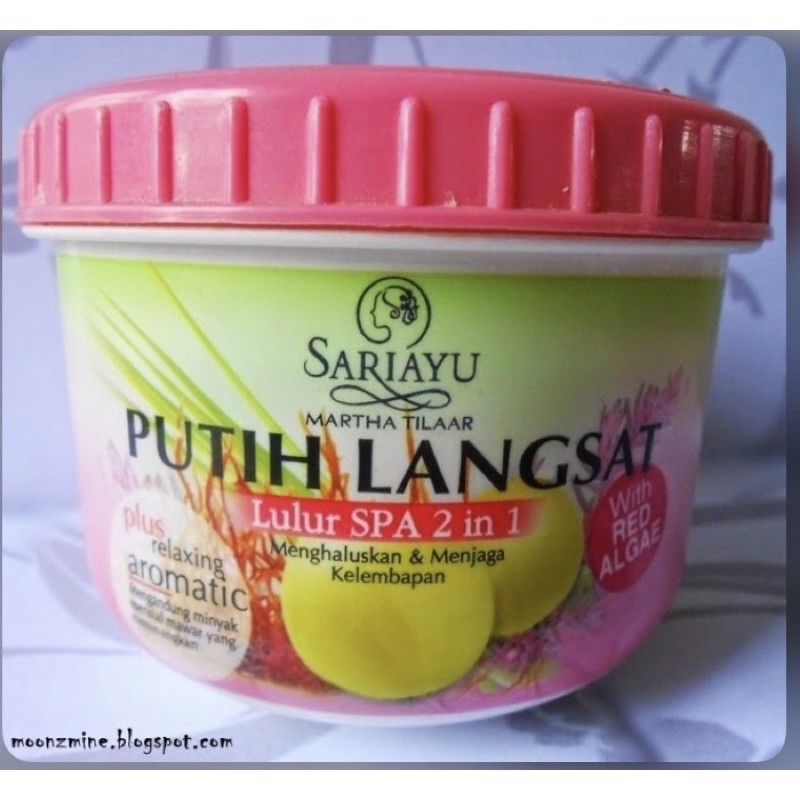 Sariayu Putih Langsat Lulur Spa 2 in 1 Red algae