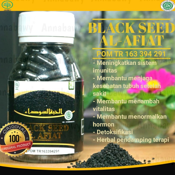 Habbatussauda BLACK SEED Al Afiat - Kapsul Jinten Hitam - Nigella sativa | Suplemen Daya Tahan Tubuh