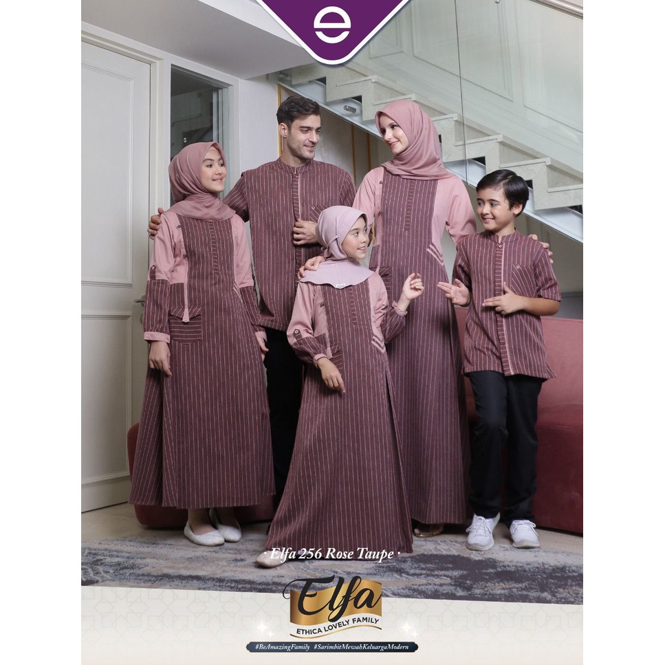 ELFA 256 ROSE TAUPE ETHICA ORIGINAL KOKO DEWASA KAHFI 215 ROSE TAUPE GAMIS DEWASA RAINAMI 12 ROSE TA