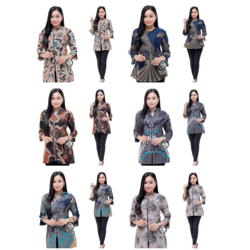 Flash Sale Batik Wanita Pakaian Cewek Blouse Premium Exclusive Resleting z1OqnNAfX8AMO0