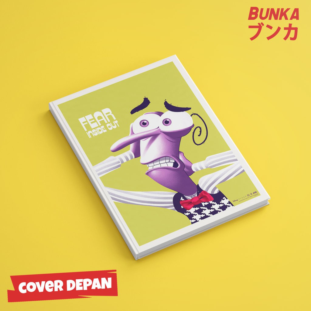 

Notebook Hardcover Inside Out Fear Ukuran A5 Buku Tulis Catatan Note Agenda Planner Jurnal Note Book Gift Couple