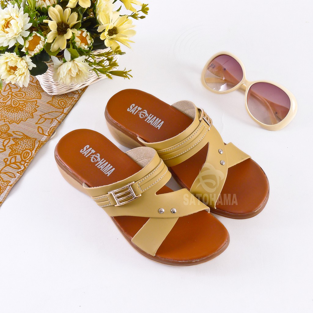 Satohama Sandal Wanita Wedges MK-09 Sandal Terlaris Sandal Murah Sandal Keren