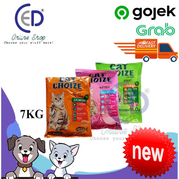 Makanan kucing cat choize adult 800gr &amp; kitten 1kg (7pc) (gosend + grab)