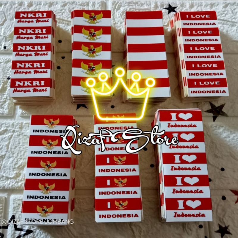 

1.500 pcs STIKER PIPI MERAH PUTIH PAKET HEMAT