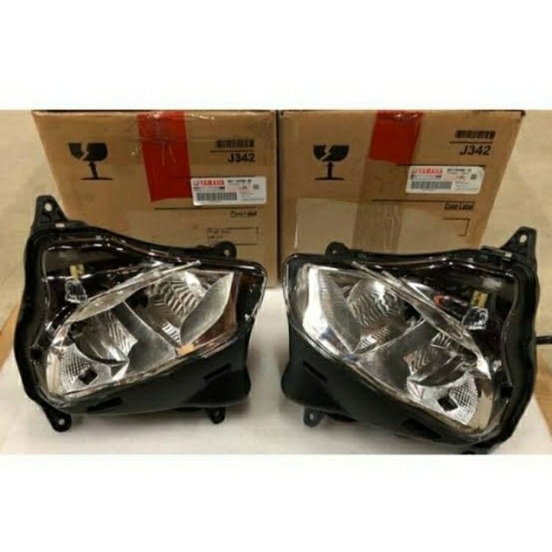 HEADLIGHT ASSY , REFLEKTOR LAMPU DEPAN ASSY YAMAHA NEW R25 V2 2019 2024 BS7 ORIGINAL - KIRI KANAN