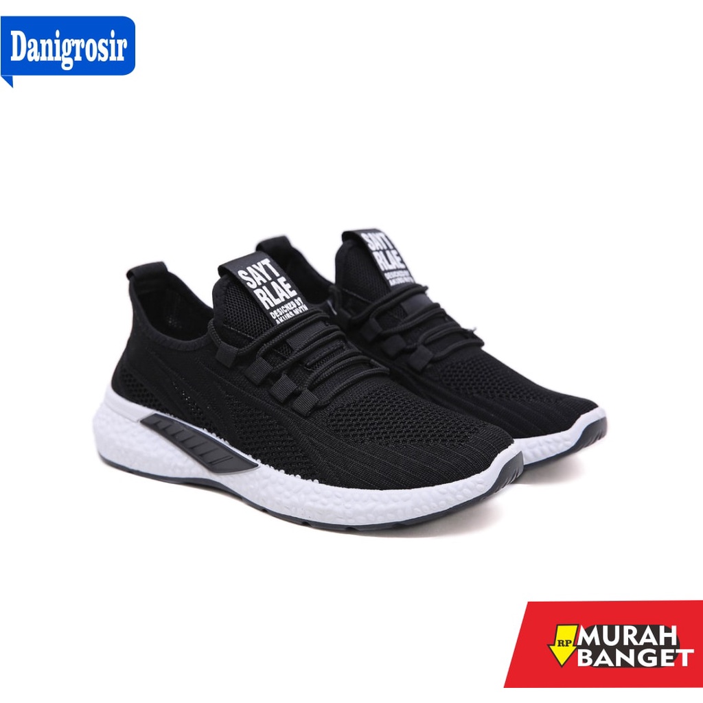 sepatu trend 2021 pria- PVN Sepatu Sneakers Pria Import Men Shoes Kasual Hitam 454