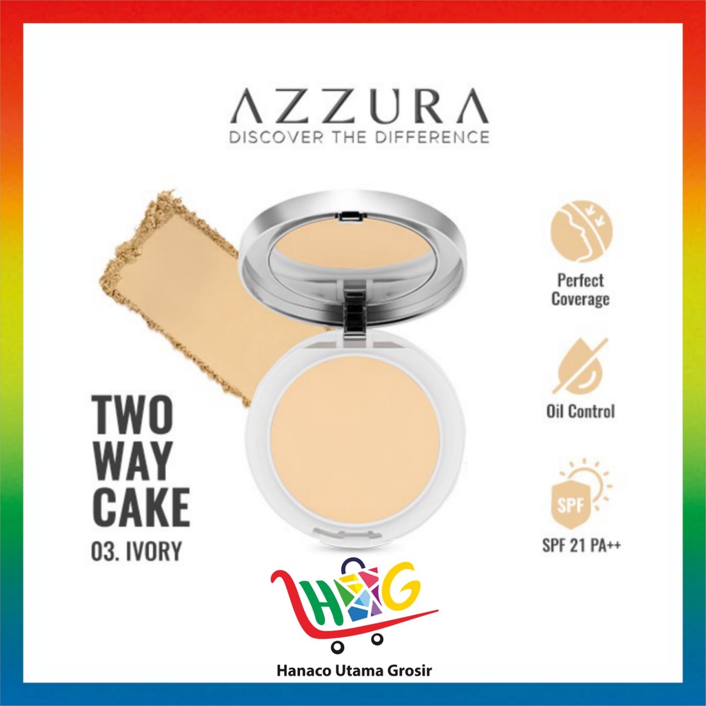 AZZURA TWO WAY CAKE BEDAK FOUNDATION SPF 21