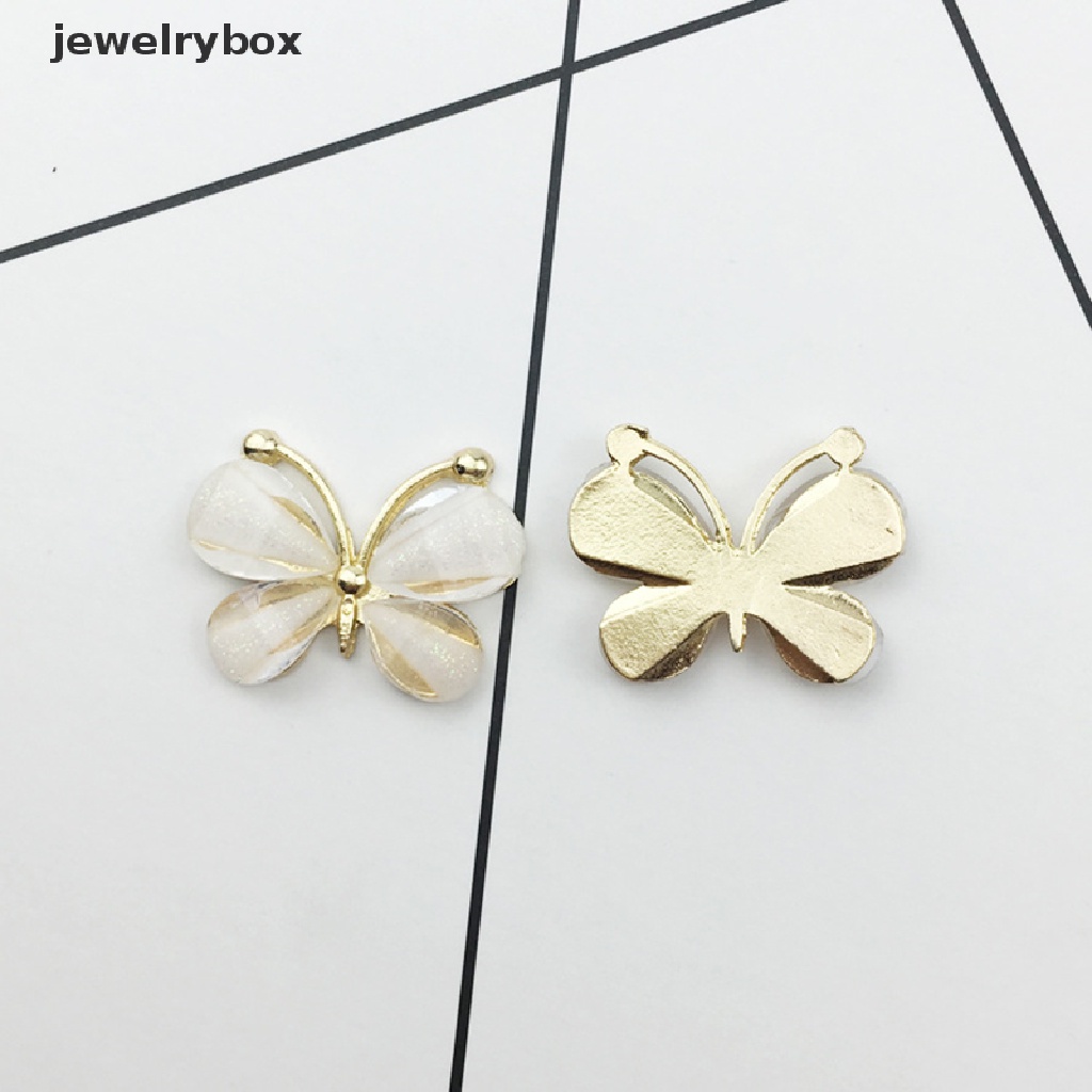 10 Pcs / set Kerajinan Butterfly flatback Bahan resin Untuk Dekorasi Pernikahan