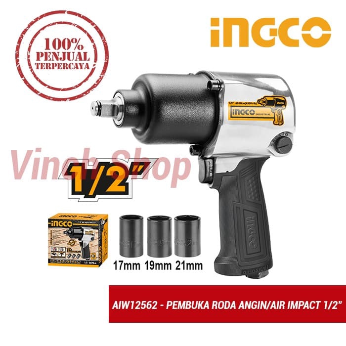 IMPACT WRENCH CORDLESS IMPACT DRILL MESIN BOR PEMBUKA RODA ANGIN INGCO