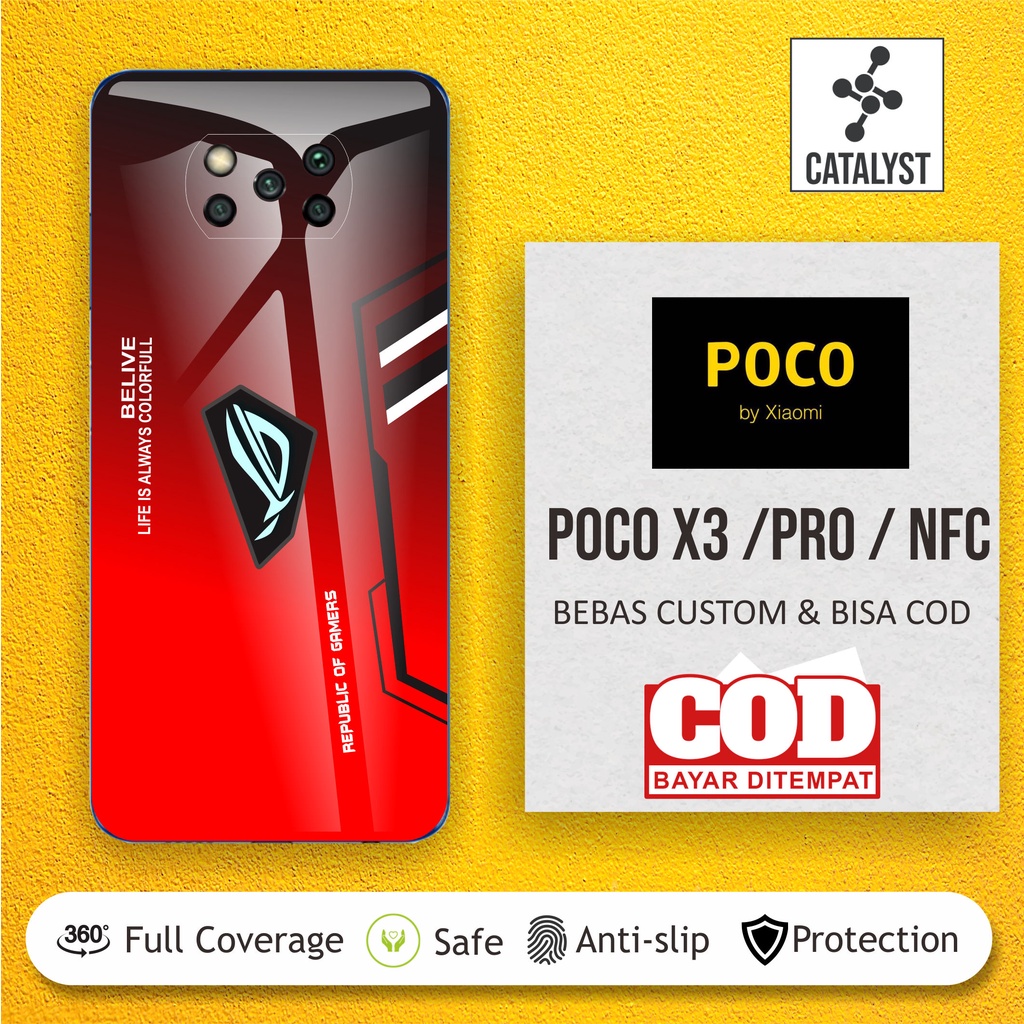 GARSKIN POCO X3 NFC PRO Premium Skin Case - Free Custom - Fullbody - Gaming Rog