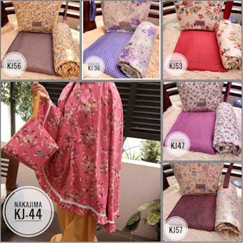Mukena KATUN JEPANG ORIGINAL Nakajima KJ BANYAK WARNA / Mukenah Katun Jepang Murah / Mukena Cantik
