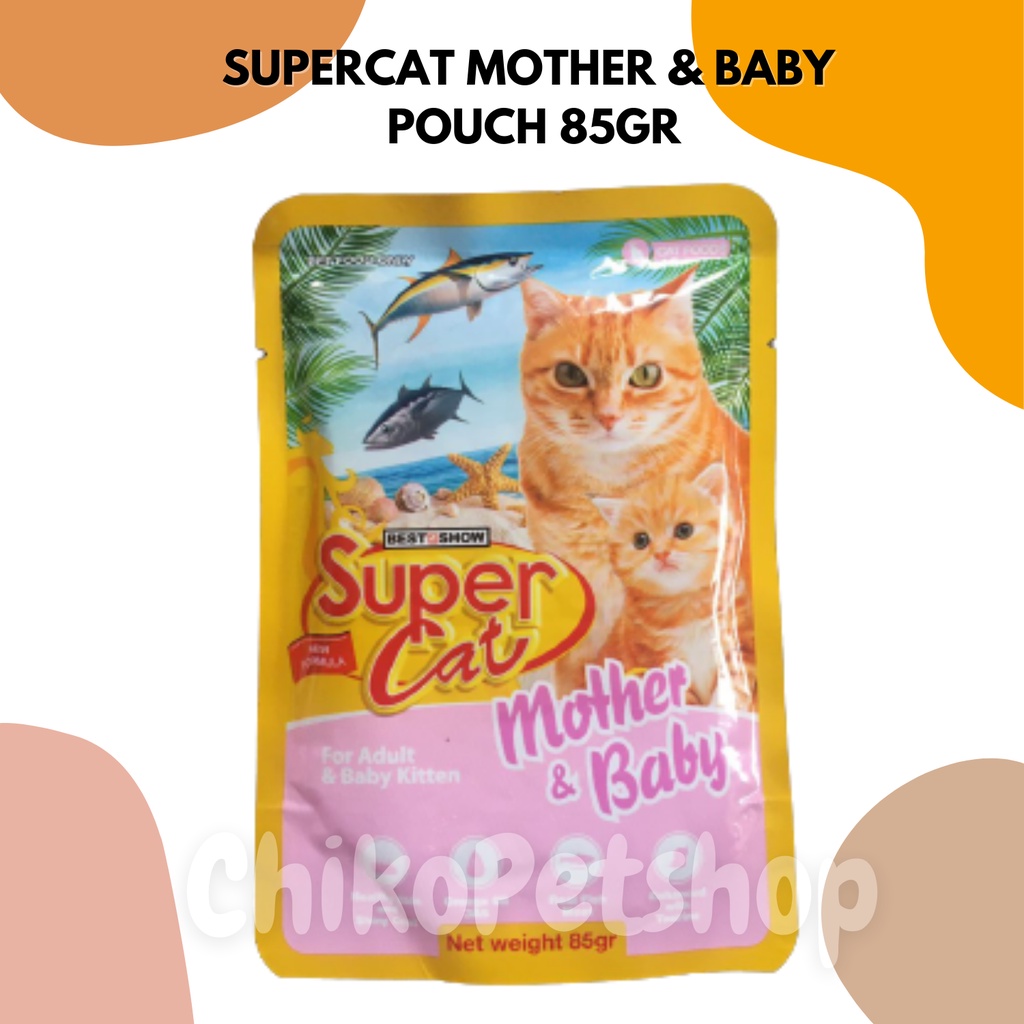 Super Cat Supercat Wetfood Mother &amp; Baby pouch 85 gr