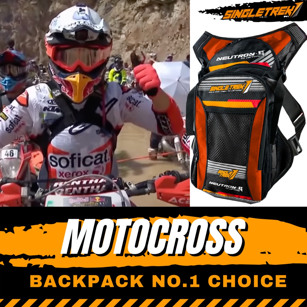 Tas Punggung Motorcross Tas Ransel Anti Goyang Singletrek CMP Orange