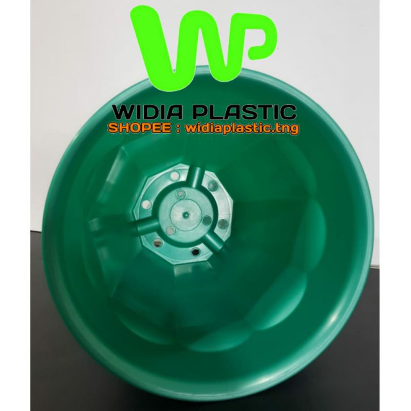 POT BUNGA POT TINGGI 20cm HIJAU