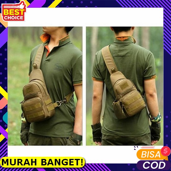 Tas Wastbag Pinggang Slempang Selempang Kulit Slingbag Sling Bag Sligbag Shoulder Bag Bahu Gendong K