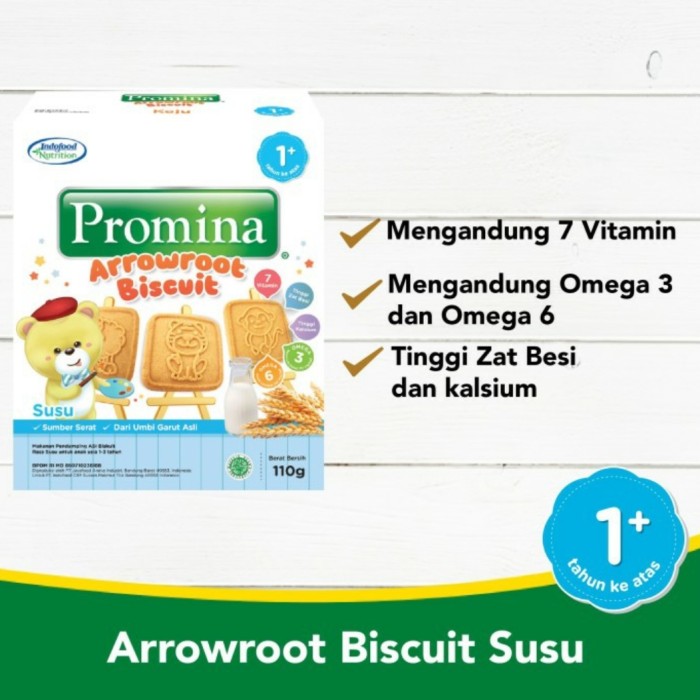 PROMINA Biskuit Arrowroot 1th+ Baby Biscuit Camilan Bayi