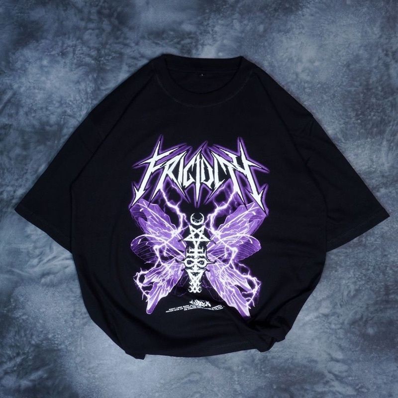 [COD] Baju Kaos OVERSIZE Distro Tshirt Karung Jantan BUTTERFLY Best Seller