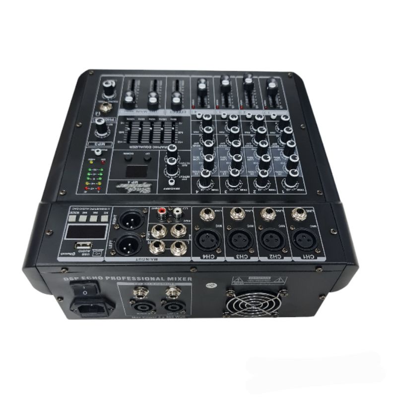 Power Mixer Audio 4 Channel Black Spider MP-4 Original