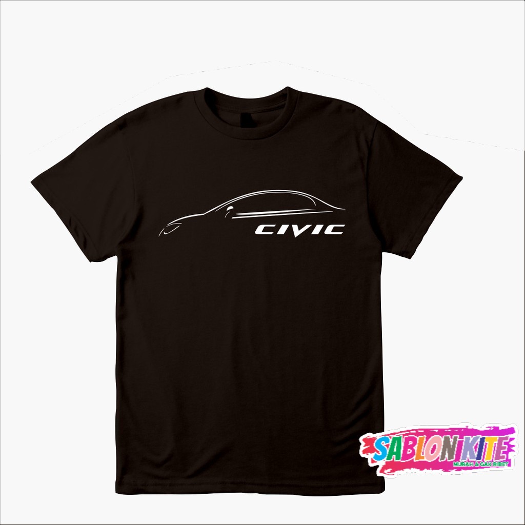 MURAH!!! Kaos Baju Mobil Honda Civic FD Side Kaos Otomotif