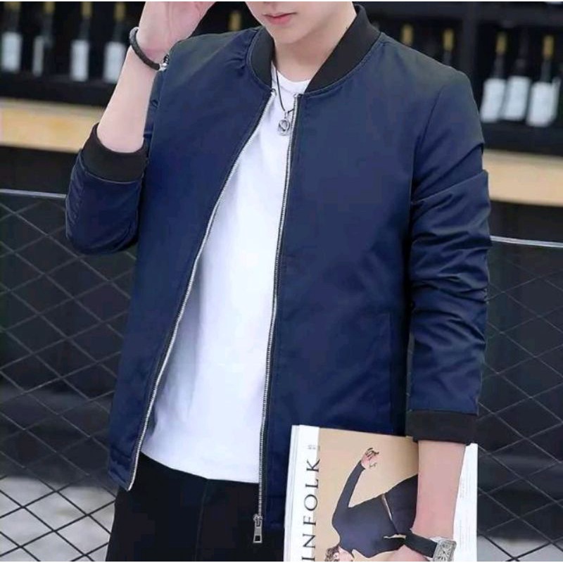 JAKET PRIA BAHAN POLYESTER IMPORT TASLAN PREMIUM