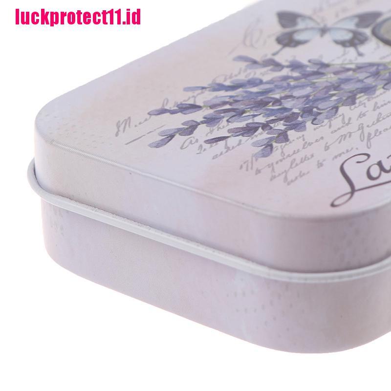 (LUCK11) Kotak Permen / Perhiasan mini Motif Lavender Untuk Pesta