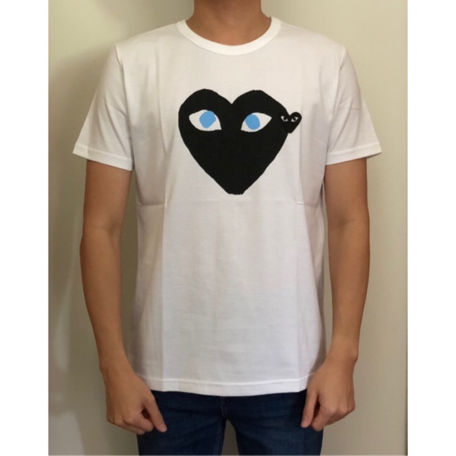 cdg black heart blue eyes