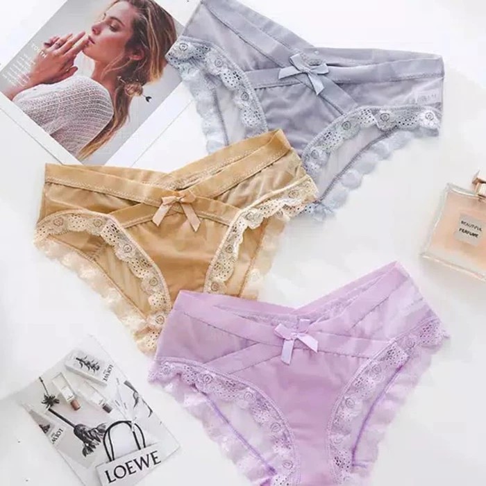 Celana dalam Lingerie big size XL renda jaring sexy panties premium