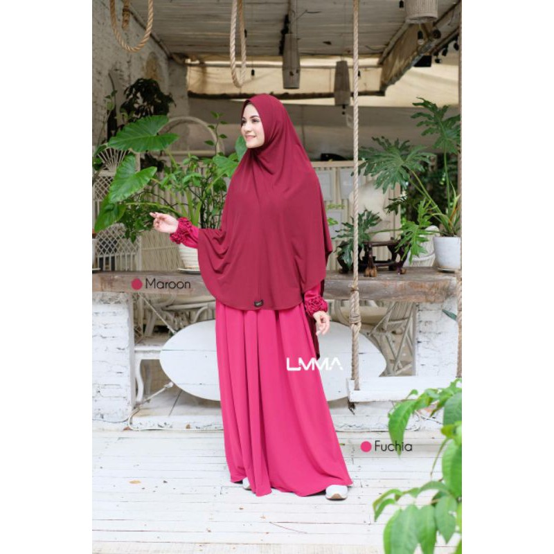 GAMIS SYADZA (GAMIS SYARI) BY UMMA SYARI-fushia