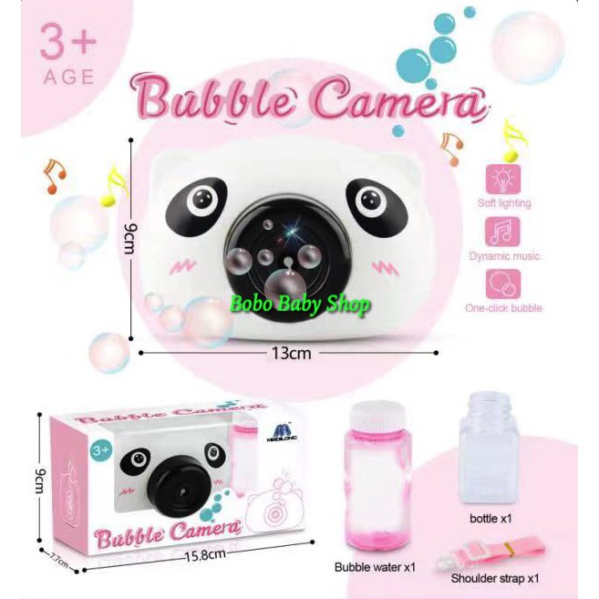 M170 Mainan Bubble Kamera | Gelembung Bubble Sabun Camera Lampu &amp; Musik