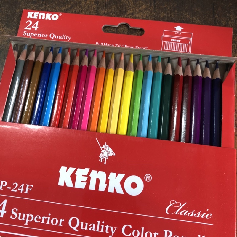 

PENSIL WARNA CLASSIC ISI 24 WARNA KENKO CP-24F COLOR PENCILS