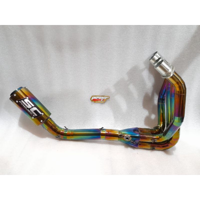 Knalpot SC PROJECT Ninja ZX25R Rainbow Full System PNP
