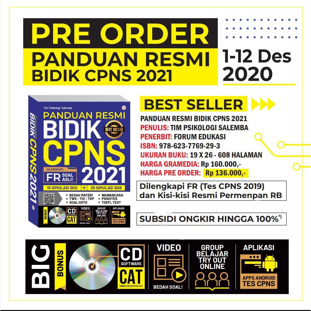 Panduan Resmi Bidik Cpns 2021 Buku Edukasi Shopee Indonesia