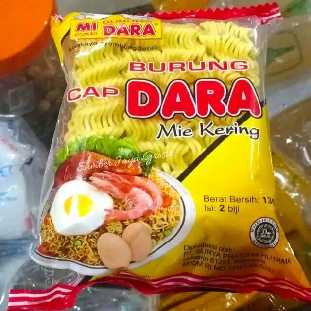 

MIE KERING/MIE KERITING CAP BURUNG DARA/ MIE BURUNG DARA KUNING