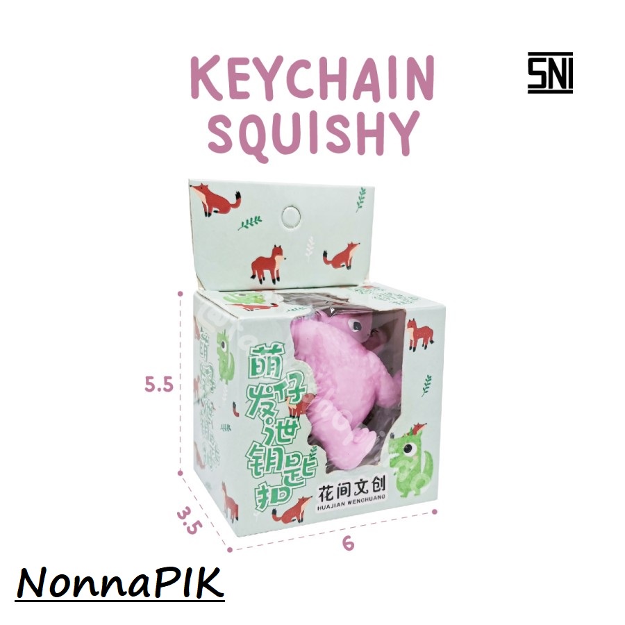Moni Moni Animals Imut Best Quality Squishy Squeeze Keychain Toy