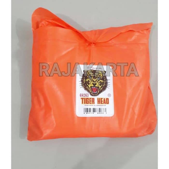 JAS HUJAN SETELAN BAJU CELANA SAFETY ORANGE | TIGER HEAD 68263