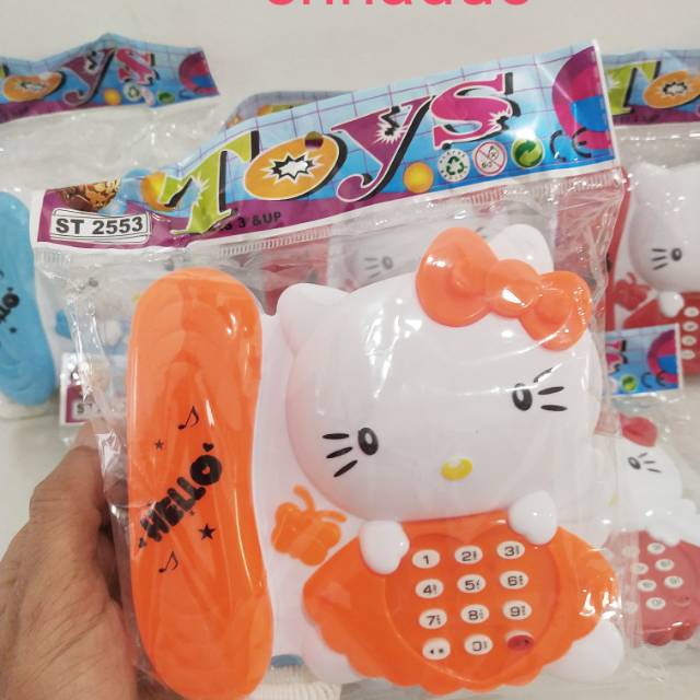 Mainan telepon hello kitty