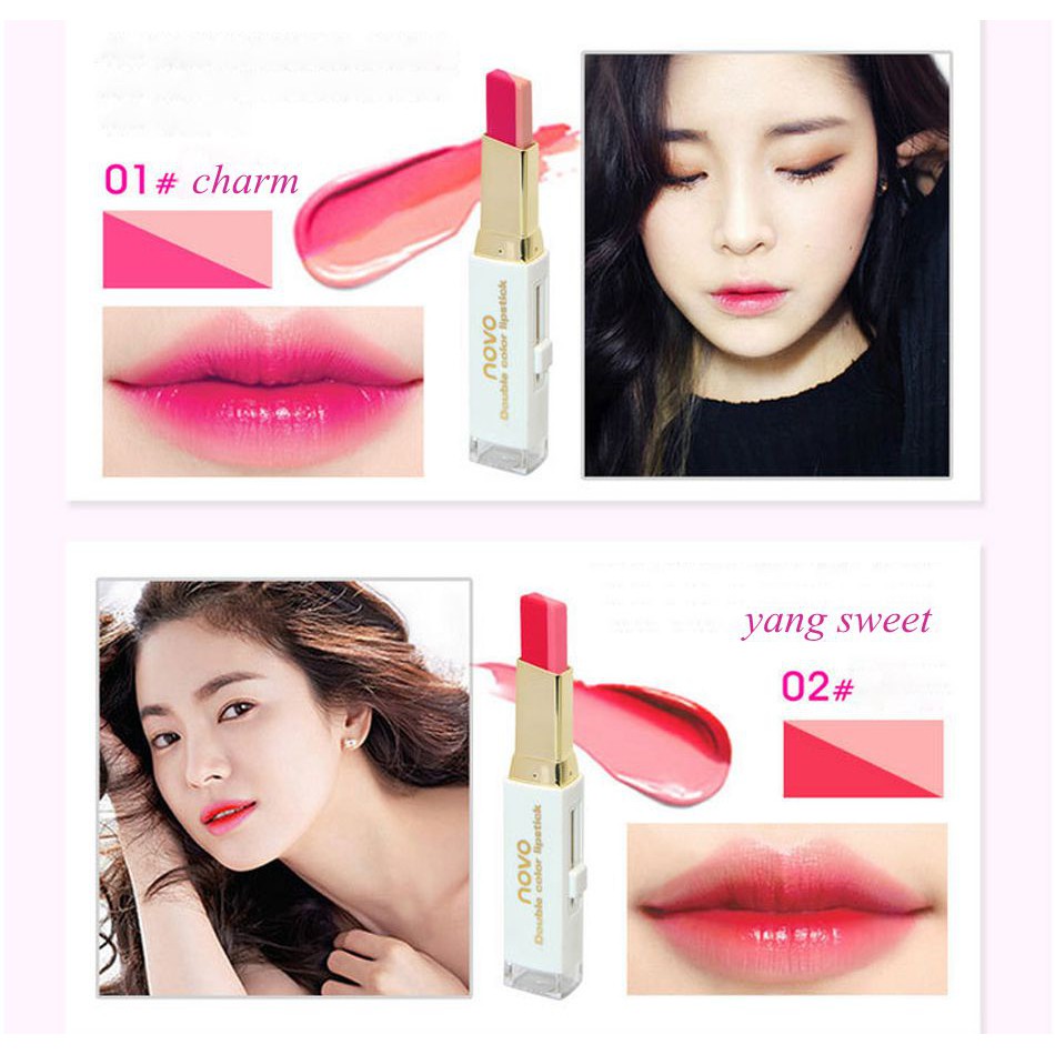 NV5095 - NOVO DOUBLE COLOR LIPSTICK TWO TONE