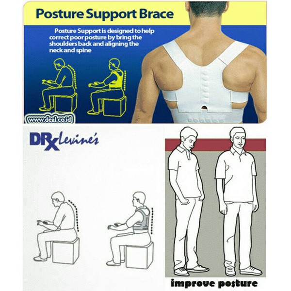 Posture Support Power Magnetic Korset Penyangga Punggung Back Terapi O