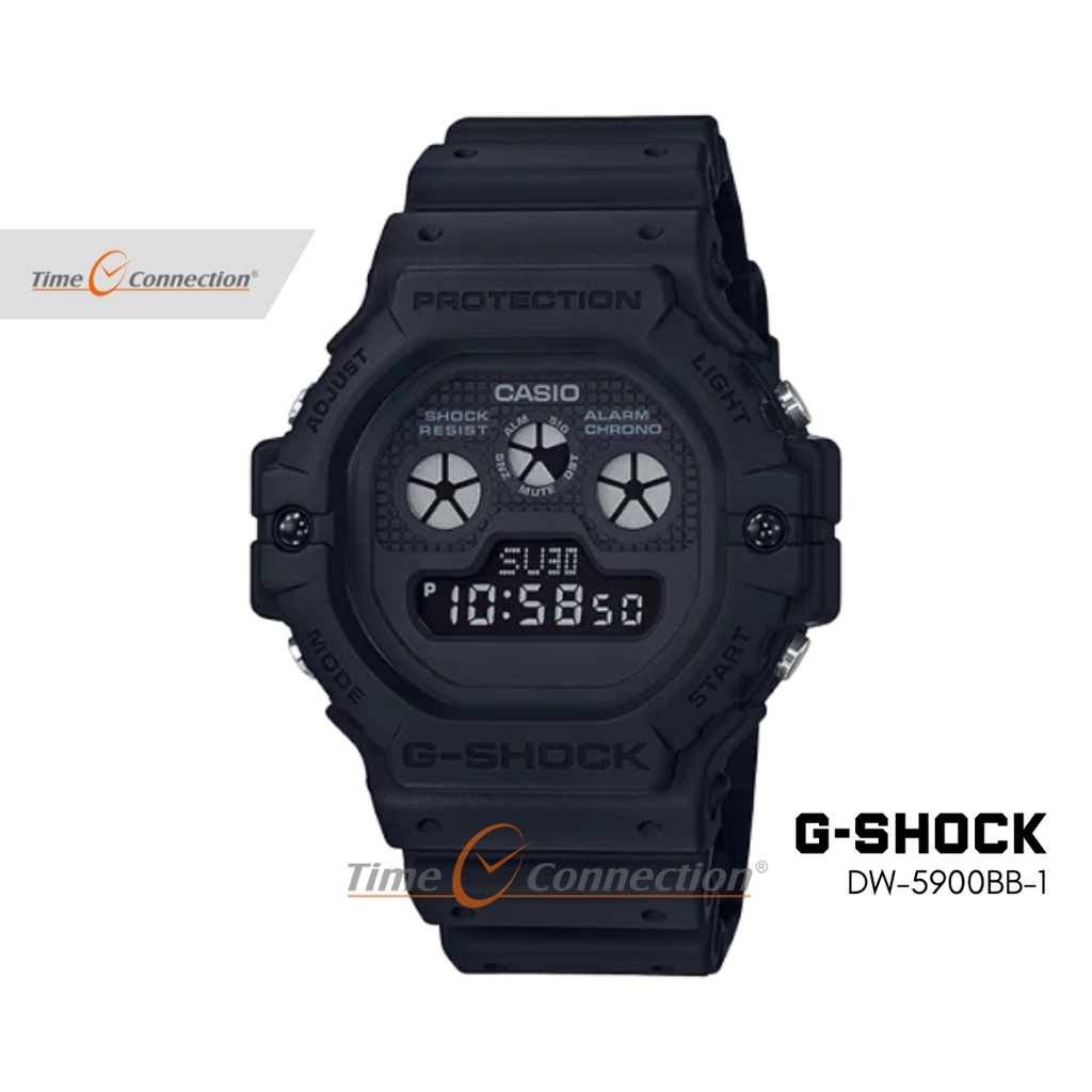Casio G-SHOCK DW-5900BB-1 Original / Jam Tangan Pria Digital / Gshock G shock Full Black Hitam DW 59