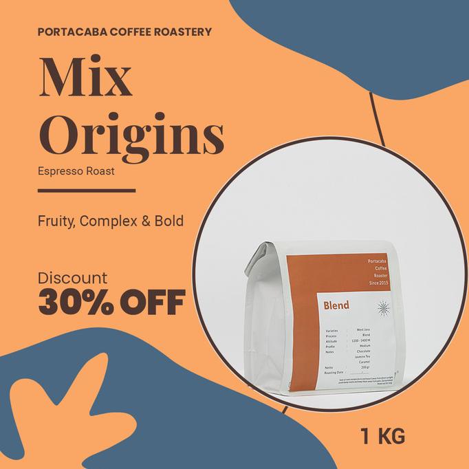 

Biji Es Kopi Susu Blend 30:70 1KG Portacaba