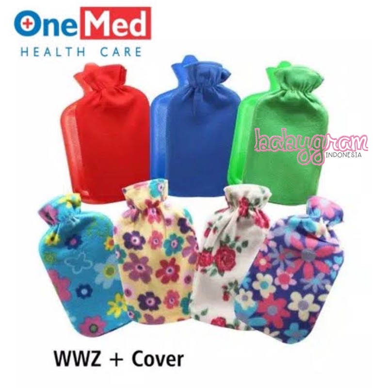 Onemed WWZ Hot Water Bag Kantong kompres air panas Buli Buli 2 Liter Warm Water Zak Cover