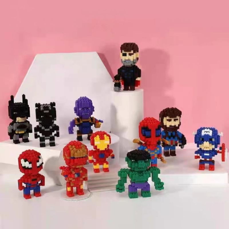 Mainan Blok / Building Blocks / Mainan Balok 3D Super Hero