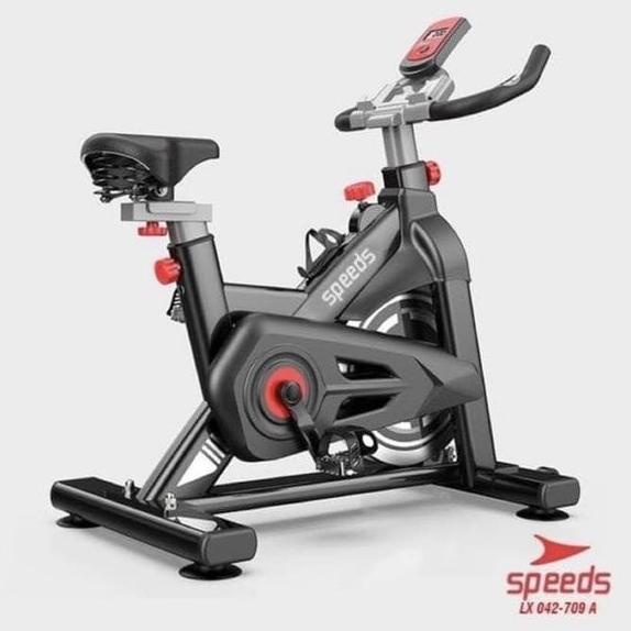 SEPEDA STATIS SPINNING BIKE ELEKTRIK INDOOR FITNESS GYM SPEEDS 709A XFB614265E
