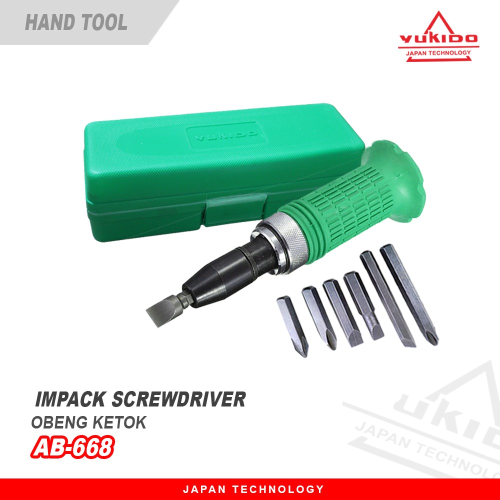 Obeng Ketok Ketrok getok Putar SET 7PCS Impact Driver Screwdriver Gedor Set obeng pembuka baut keras murah