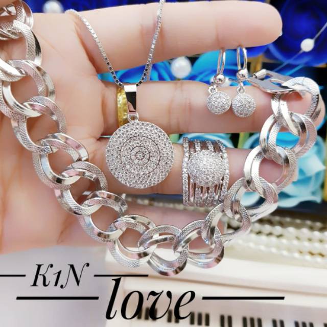 Xuping set perhiasan lapis emas 24K 2106