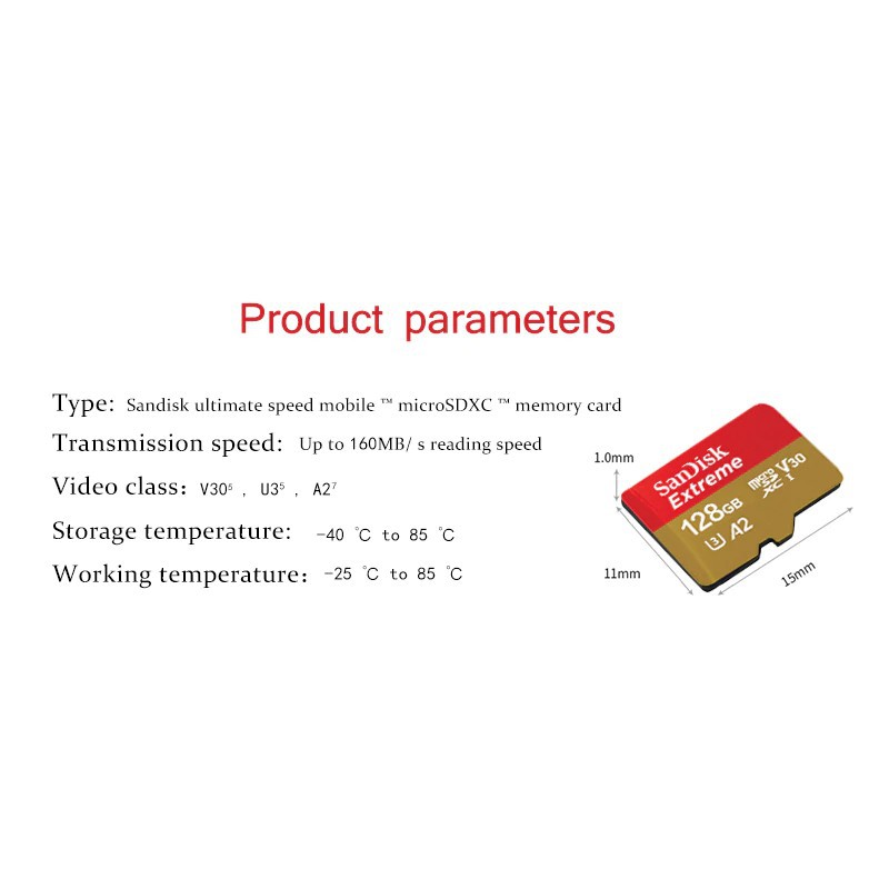 Kartu Memori Micro SD TF 128GB 256GB mcrosd V30